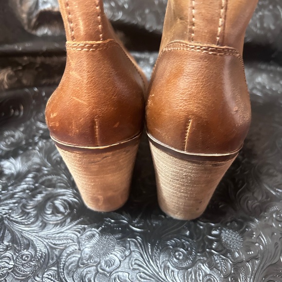 Brown Leather Ankle Boots - Picture 5 of 9